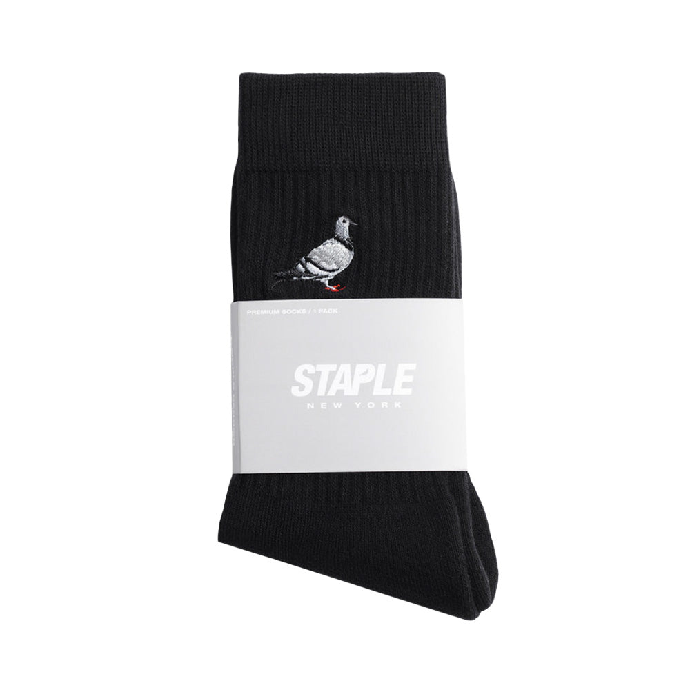 Pigeon Logo Socks - Black