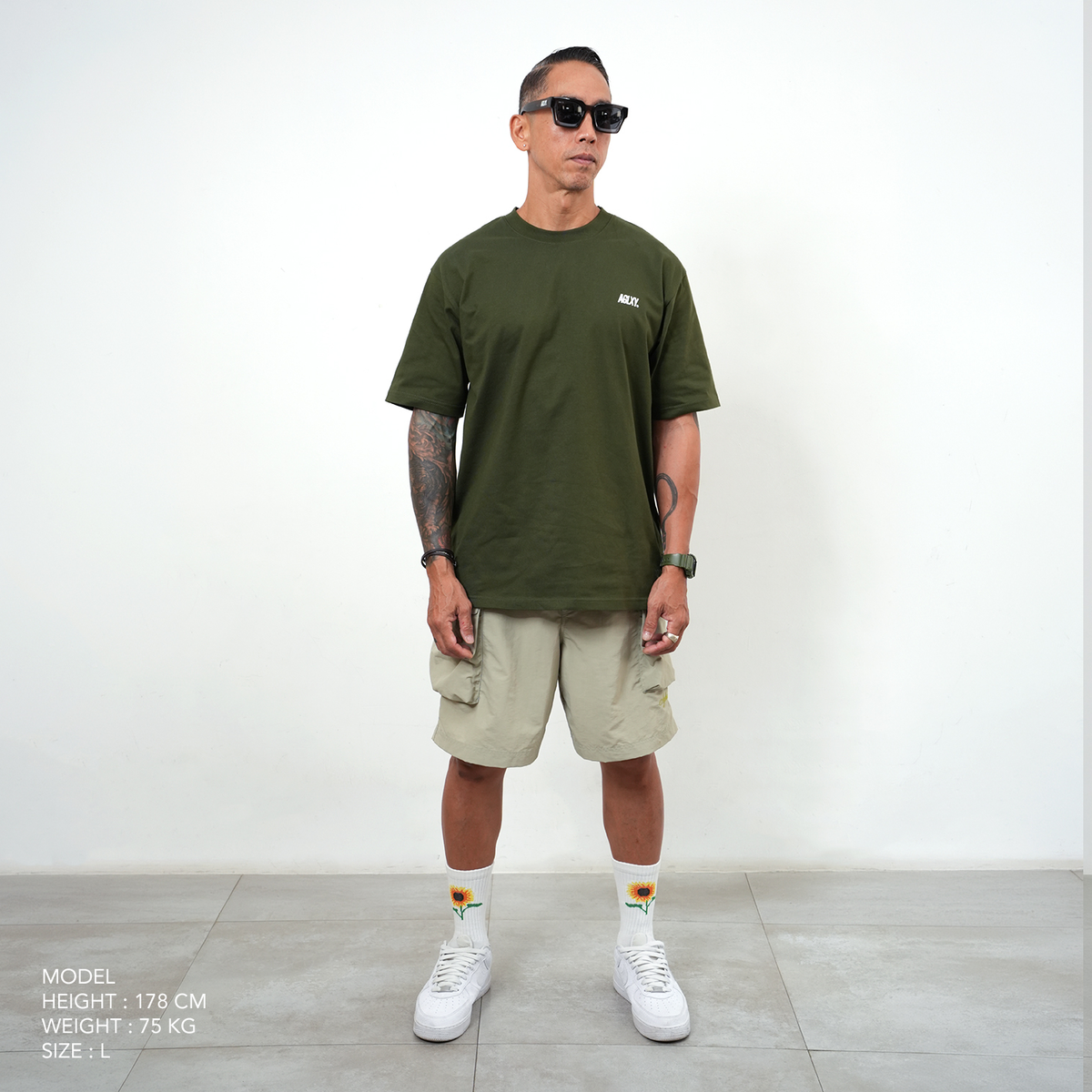 AGLXY Basic Tee 022 - Green