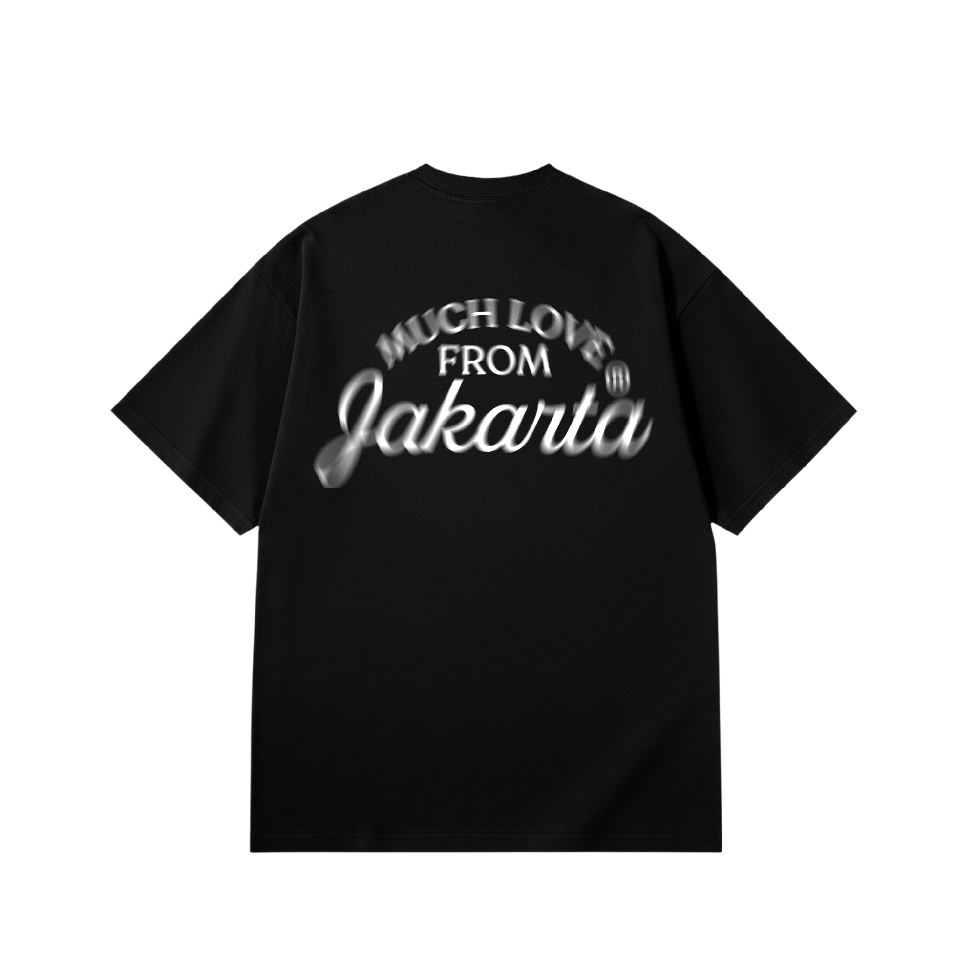 Much Love From Jakarta Blur - Black