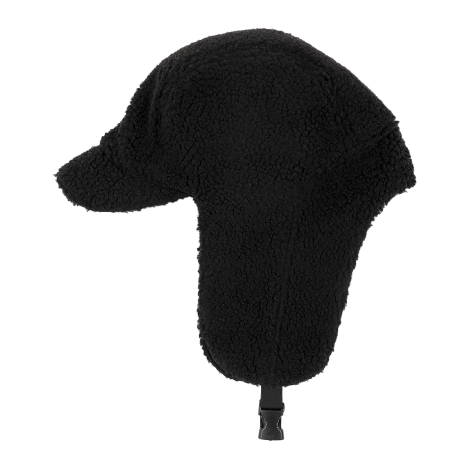 Patta Reversible Flap Cap - Black/Black