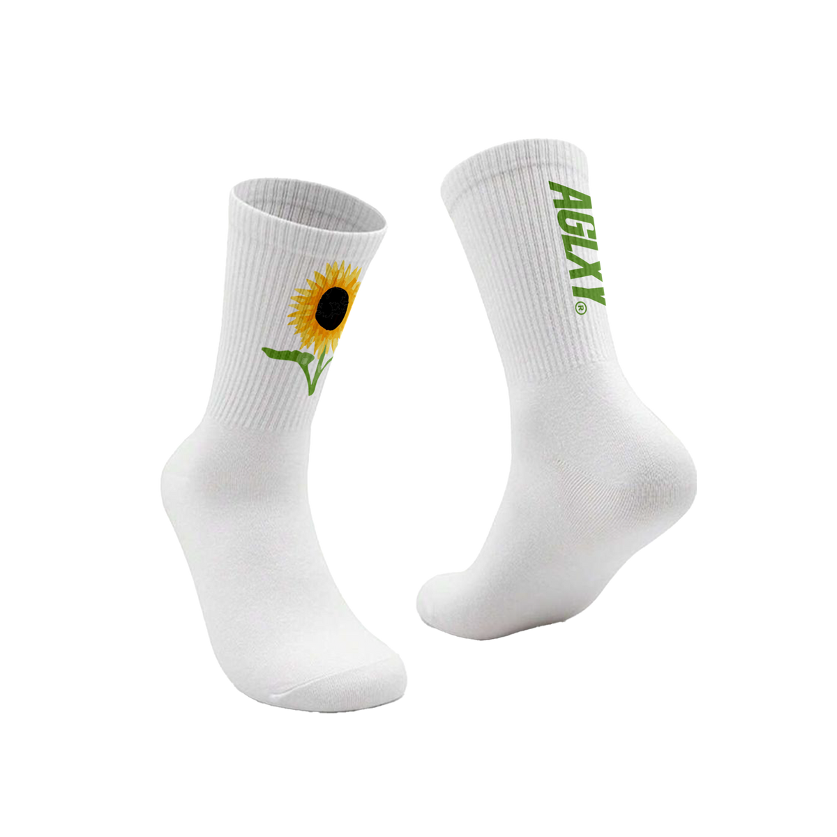 AGLXY Sunflower Socks 022 - White