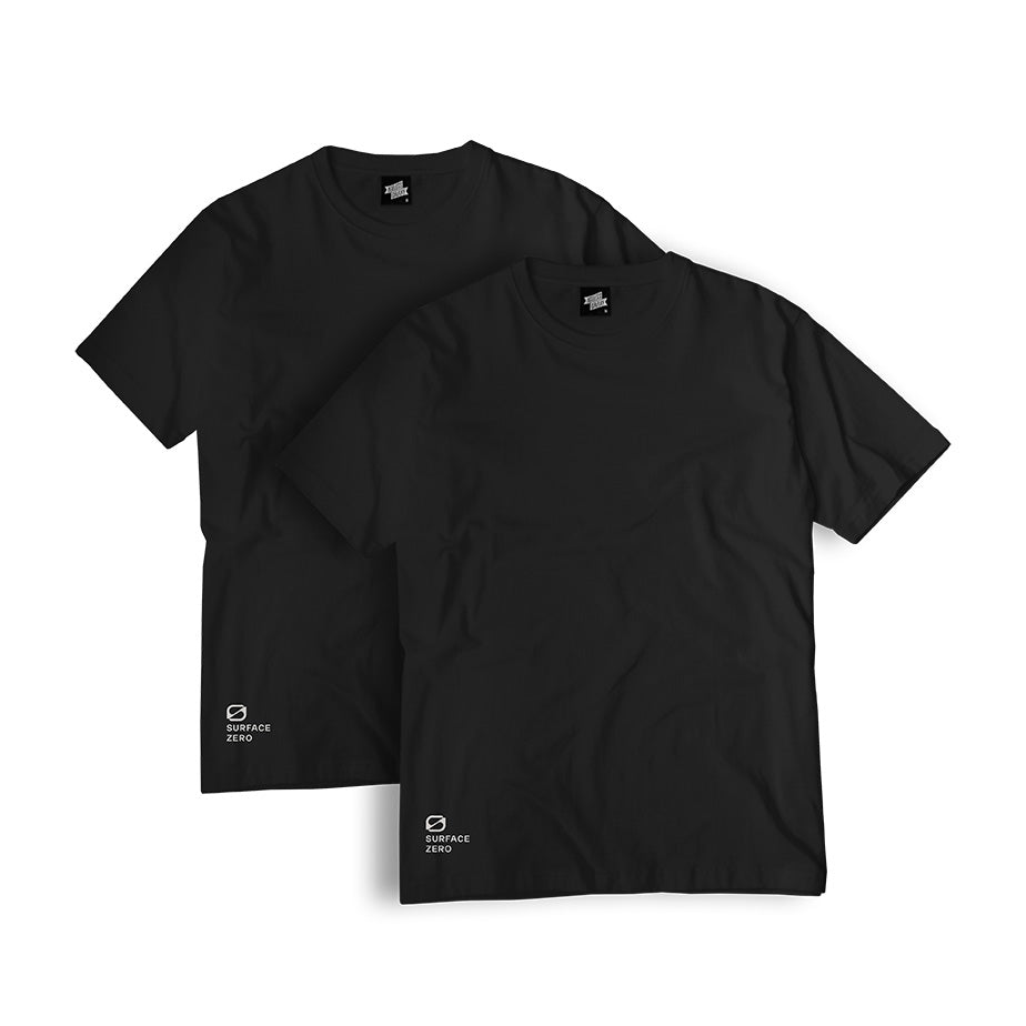 Surface Zero T-shirt (Pack of 2) - Black