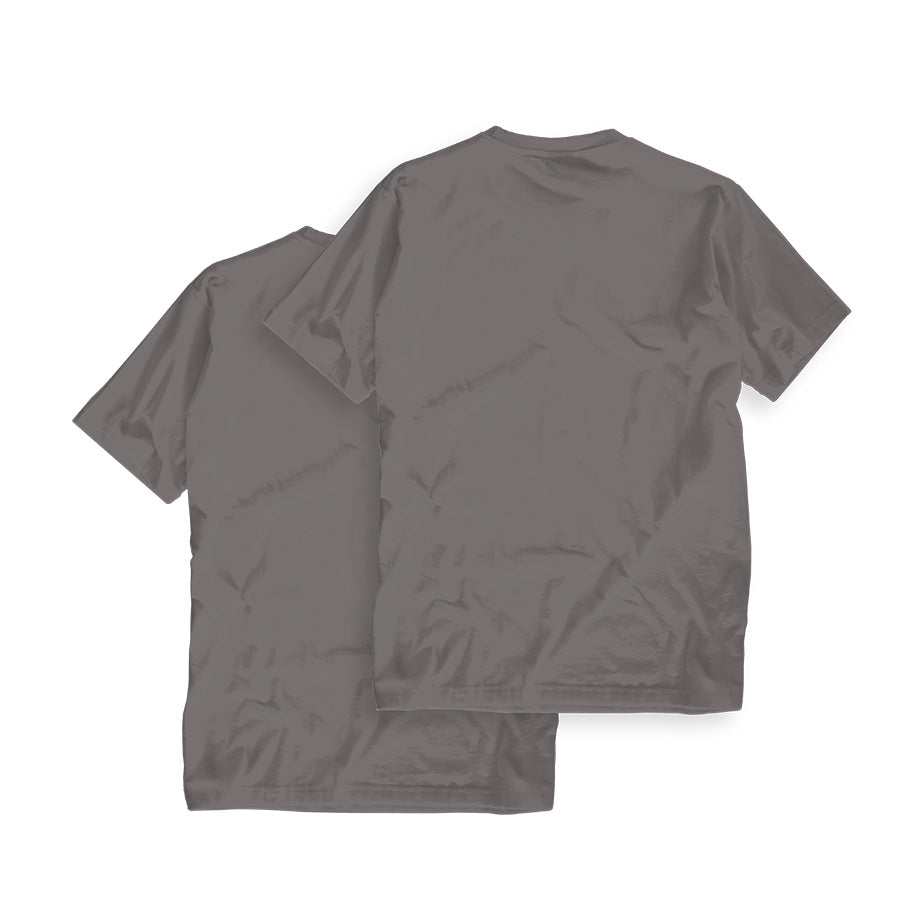 Surface Zero T-shirt (Pack of 2) - Poppy Seeds Grey