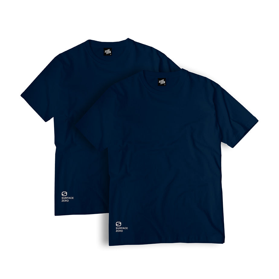 Surface Zero T-shirt (Pack of 2) - Navy Blue