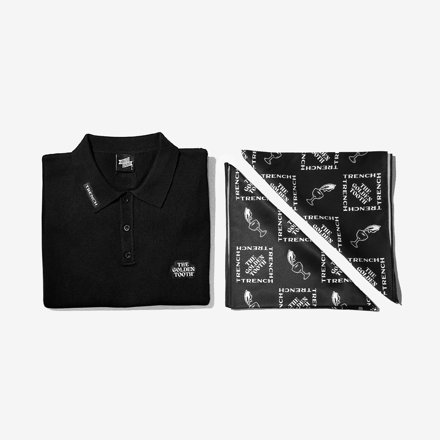 TGT x Trench Polo Shirt - Black