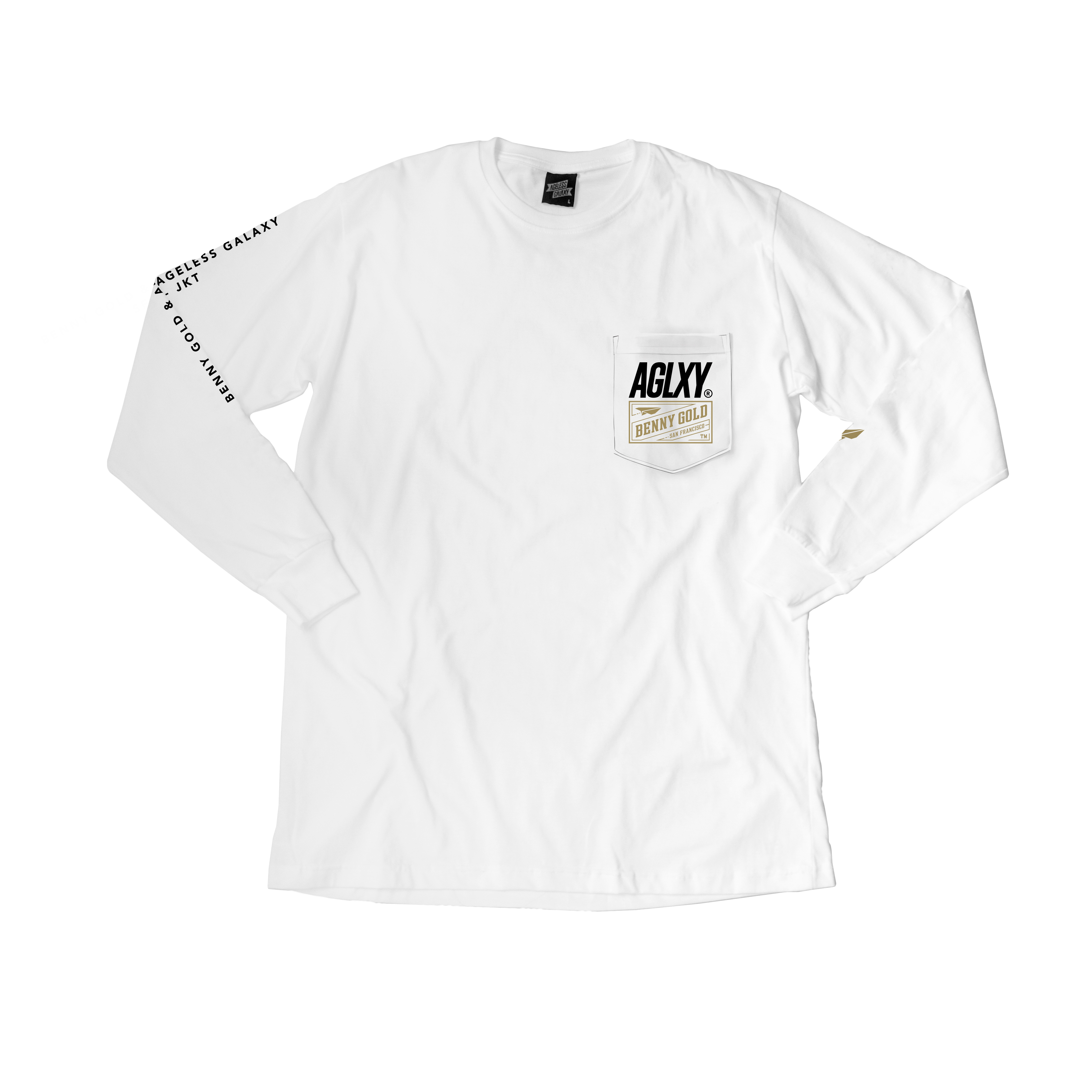 Terry Gold Pocket LS - White