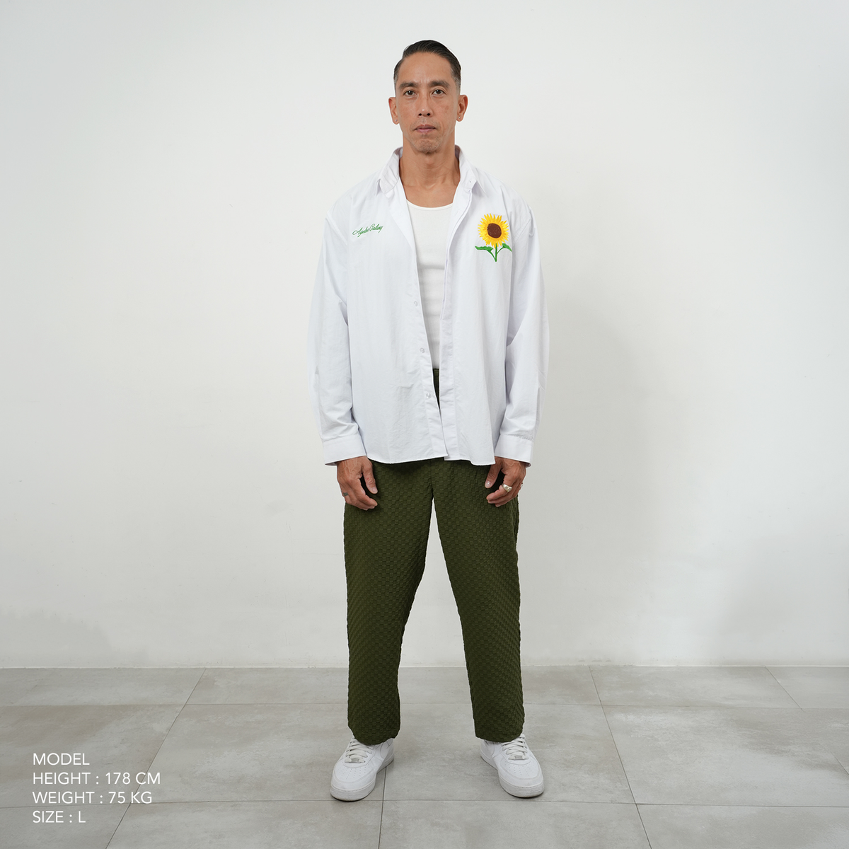 AGLXY Sunflower Shirt 022 – White