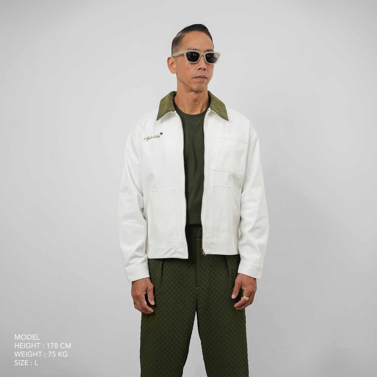 AGLXY Canvas Jacket 022 - White