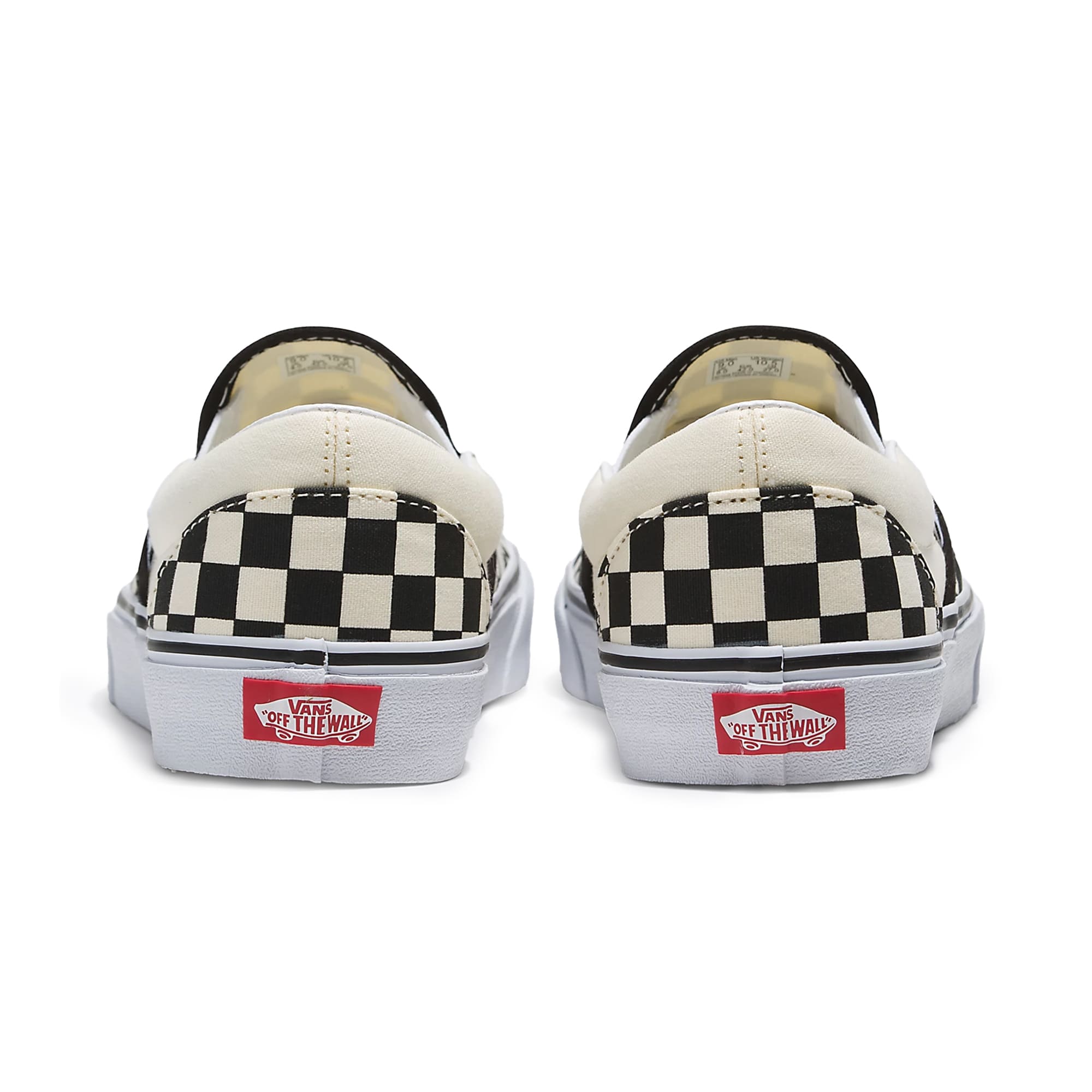 Vans Classic Slip-On - Black & White Checkerboard / White