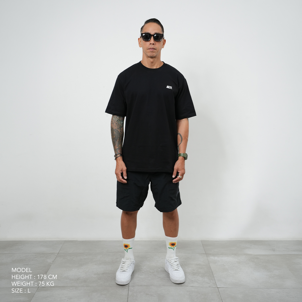 AGLXY Basic Tee 022 - Black