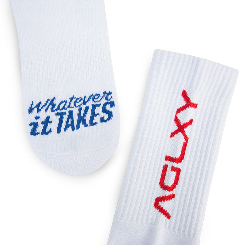 AGLXY Vertical 2020 Long Socks - White