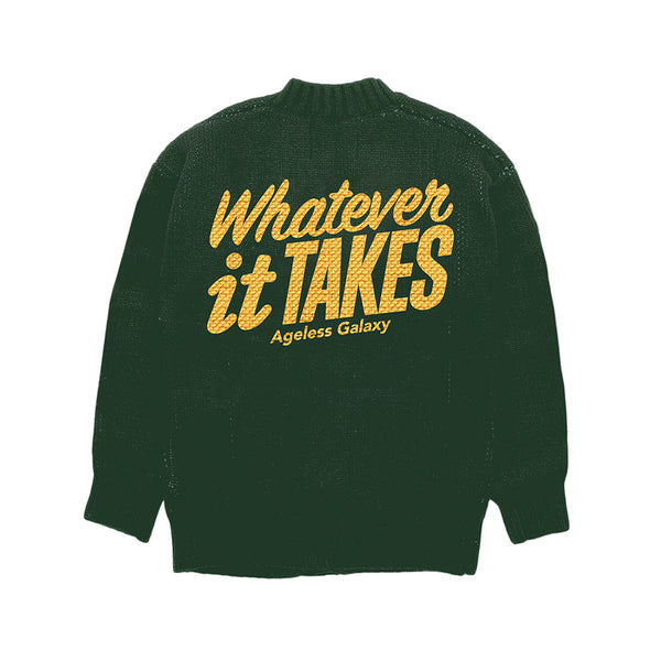 Whatever It Takes Knitted Cardigan 015 - Green
